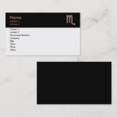 蠍座名刺 名刺 (正面/裏面)