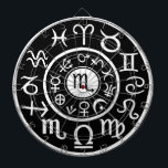 蠍座天体デザイン ダーツボード<br><div class="desc">祝誕生蠍座!私のZazzleショップ占星術ので他のデザインを見る： www.Zazzle.com/WitchesHammer</div>