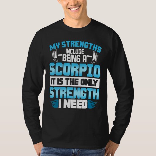 蠍座強度フィットネス愛好家 Tシャツ (正面)