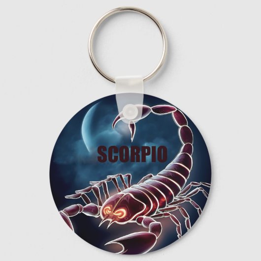 蠍座星占い徴候 キーホルダー (正面)