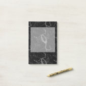 蠍座星座のヘベリアス1690周の黒 ポストイット (デスク上)