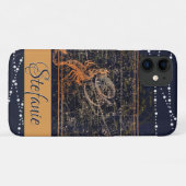 蠍座星座ダークブルー Case-Mate iPhoneケース (裏面(横))