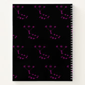 蠍座星座ハードカバーらせんスケッチブック ノートブック (裏面)