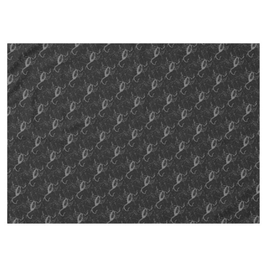 蠍座星座ヘベリアス1690オンブラック テーブルクロス (正面(横))