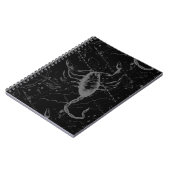 蠍座星座ヘベリアス1690オンブラック ノートブック (左側)