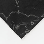 蠍座星座ヘベリアス1690オンブラック フリースブランケット (角)