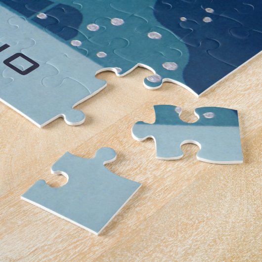 蠍座星座、ヴィンテージ〔占星術の〕十二宮図占星術 ジグソーパズル (側面)