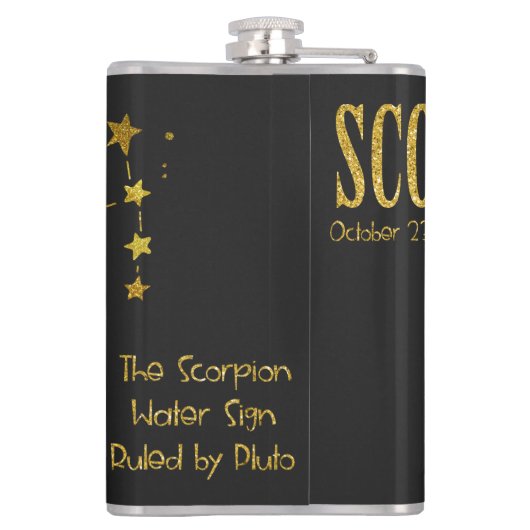 蠍座星記号 フラスク (裏面)