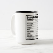 蠍座栄養事実 ツートーンマグカップ (正面左)