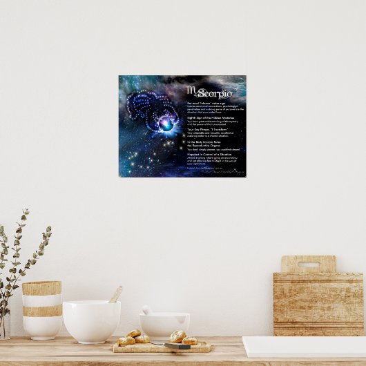 蠍座特性 ポスター (キッチン)