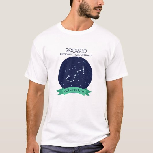 蠍座特性 Tシャツ (正面)