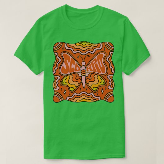 蠍座蝶 Tシャツ (デザイン正面)