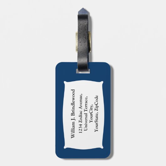 蠍座蠍個人化 ラゲッジタグ (裏面縦)