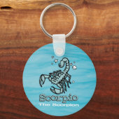 蠍座蠍座占星術の標識キーチェーン キーホルダー (正面)