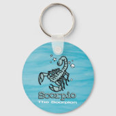 蠍座蠍座占星術の標識キーチェーン キーホルダー (裏面)