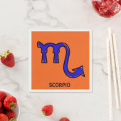 蠍座記号 スタンダードカクテルナプキン (インサイチュ)
