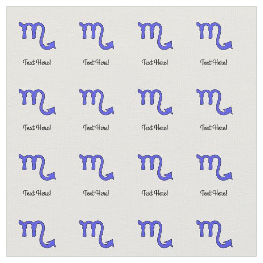 蠍座記号 ファブリック (クローズアップ)