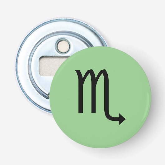 蠍座記号〔占星術の〕十二宮図 栓抜き (正面)