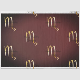 蠍座誕生日のカラーラップ 薄葉紙