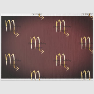 蠍座誕生日のカラーラップ 薄葉紙