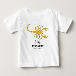 蠍座誕生日ゲストハウス ベビーTシャツ