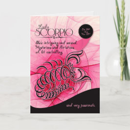 蠍座誕生日10月24日と11月22日 カード