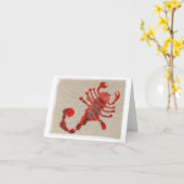 蠍座誕生日 カード (黄色い花)