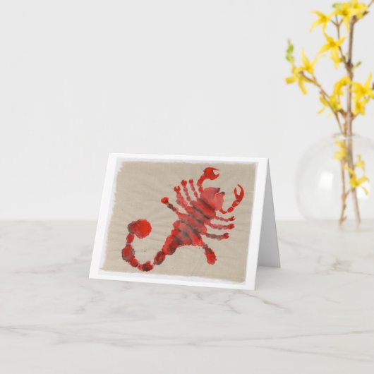 蠍座誕生日 カード (黄色い花)