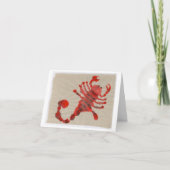 蠍座誕生日 カード (正面)