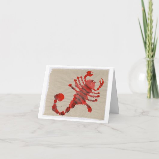 蠍座誕生日 カード (正面)