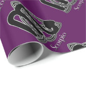 蠍座誕生標識ケルト結び目模様〔占星術の〕十二宮図紙 ラッピングペーパー (ロールコーナー)