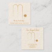 蠍座金ゴールドスパークルスクエア名刺 スクエア名刺 (正面/裏面)