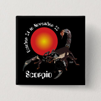 蠍座10月24日～11月22日ボタン 缶バッジ