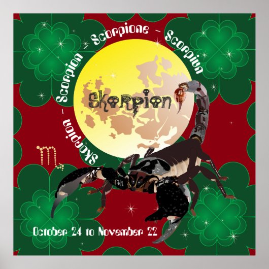 蠍座10月24日～11月22日ポスター ポスター (正面)