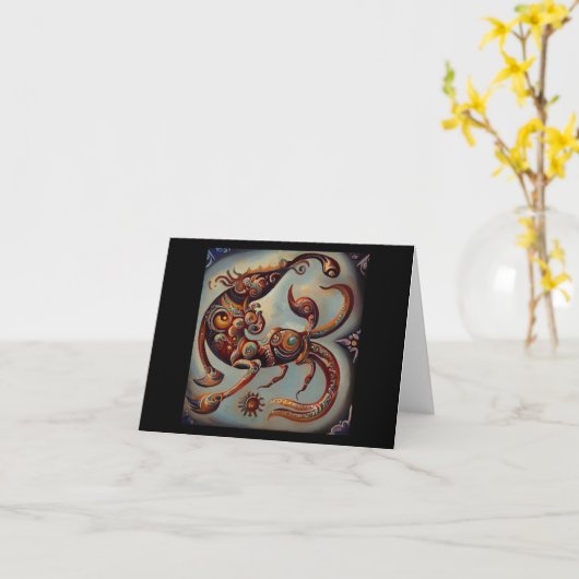 蠍座11 カード (黄色い花)