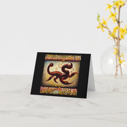 蠍座4 カード (黄色い花)