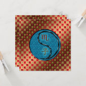 蠍座&ウォーターラット カード (正面/裏面インサイチュ)