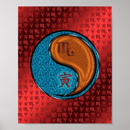 蠍座&ウッドタイガー ポスター (正面)