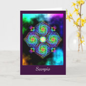 蠍座 カード (黄色い花)