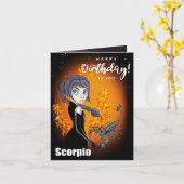 蠍座 カード (黄色い花)