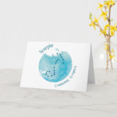 蠍座 カード (黄色い花)