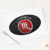 蠍座 – ザスコーピオン 楕円形シール (封筒)