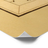 蠍座(スコーピオン)ヴィンテージ画像の〔占星術の〕十二宮図記号 ポスター (角)