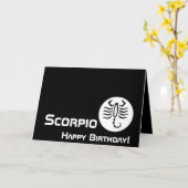 蠍座、ハッピーバースデーカスタマイズ!- カード (黄色い花)