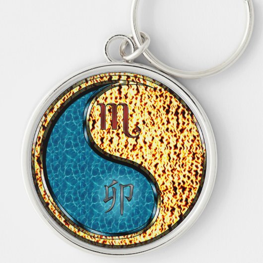 蠍座&ファイアーラビット キーホルダー (正面)