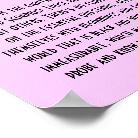 蠍座 ポスター (角)