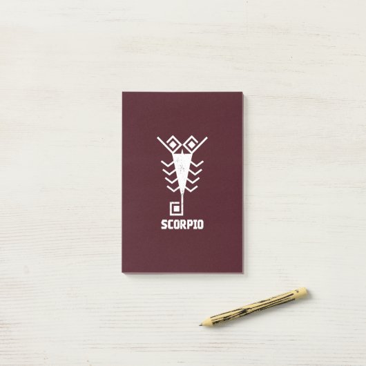 蠍座 ポストイット (デスク上)