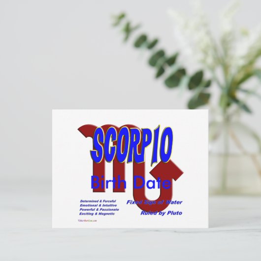 蠍座 ポストカード (スタンド正面)