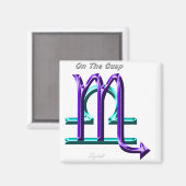 蠍座・ライブラ・オン・ザ・カスプ星占い〔占星術の〕十二宮図標識 マグネット (正面/裏面)