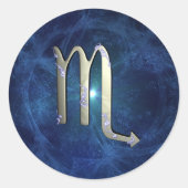 蠍座 ラウンドシール (正面)